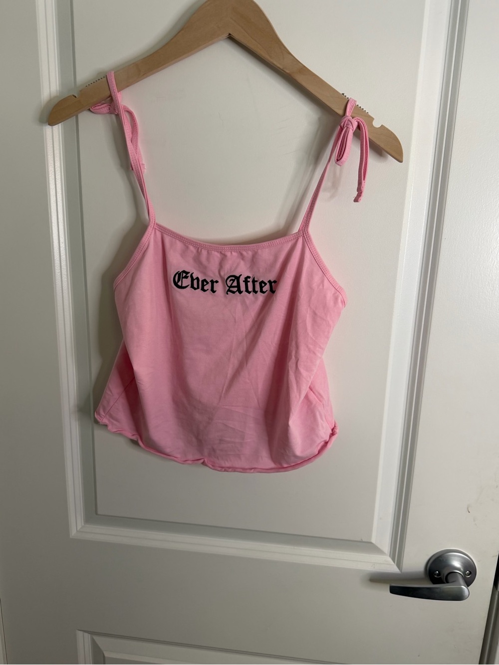 Dolls Kill Pink 'Ever After' Tie-Shoulder Cami Top